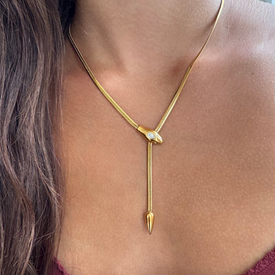 YEAR OF THE SNAKE LARIAT NECKLACE