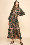 PRINT TIERED MAXI DRESS - 5548D