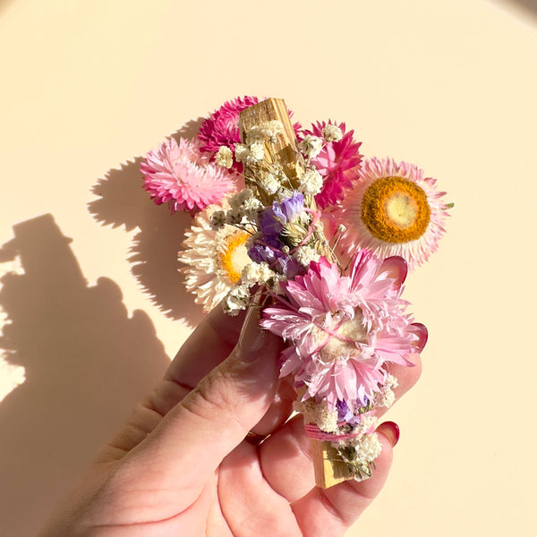 ROMANCE PALO SANTO Floral Bundle - Smudge - Valentines Day