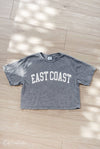 EAST COAST Cropped Mineral Graphic Top