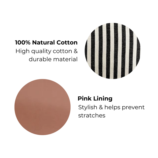 Couture Jewelry Roll, Medium, Striped