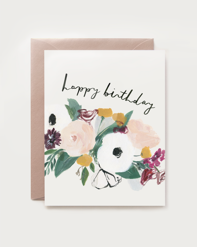 Anemone Birthday Card