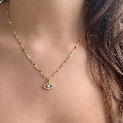 EVIL EYE CHARM NECKLACE