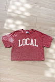 LOCAL Cropped Mineral Graphic Top