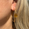 UMA GEMSTONE HOOP EARRINGS