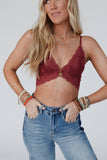 Butterfly Beauty Bralette - Wine