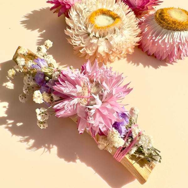 ROMANCE PALO SANTO Floral Bundle - Smudge - Valentines Day
