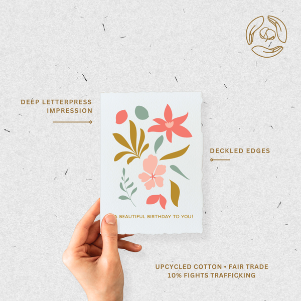 Beautiful Birthday | Eco-Friendly Fair Trade Greeting Card