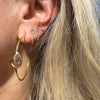 UMA GEMSTONE HOOP EARRINGS