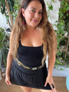 Hand beaded evil eye and snake belt or Hat Band