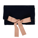 Large Jewelry Roll, Travel Pouch, Black