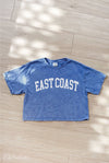 EAST COAST Cropped Mineral Graphic Top