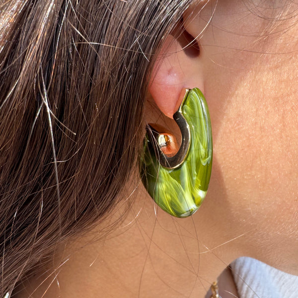 MABEL RESIN HOOPS