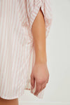 STRIPE OVERSIZED SHIRT TOP