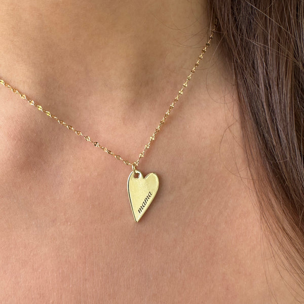 IN MY HEART ENGRAVED NECKLACE