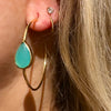 UMA GEMSTONE HOOP EARRINGS