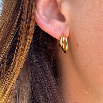 SUNBEAM HOOP EARRINGS