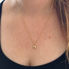 PAVE HEART LOCK NECKLACE