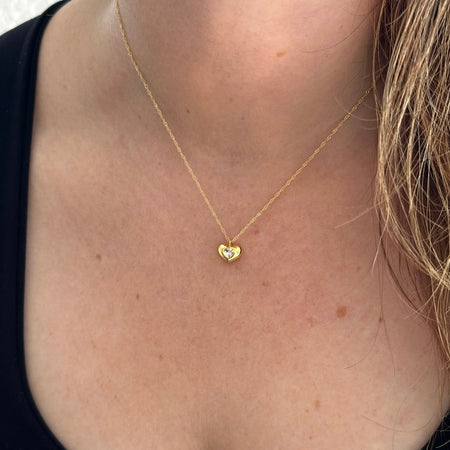 GOLDEN LOVE CHARM NECKLACE