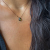 GREEN TOURMALINE PENDANT NECKLACE