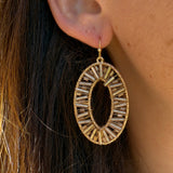 OVAL CONFETTI EARRINGS