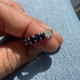 ZARA LAB GROWN DIAMOND AND SAPPHIRE ETERNITY BAND