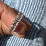 ARIA EMERALD CUT 1/2 LAB GROWN ETERNITY BAND