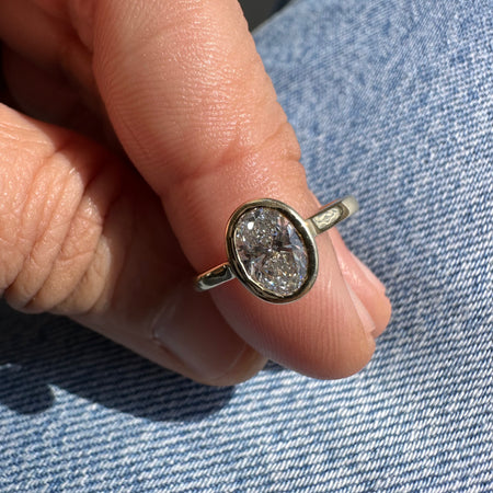 CONSTELLATION WHITE TOPAZ SIGNET RING