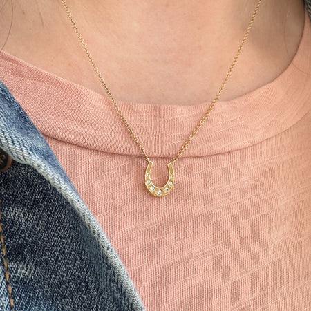 TINIEST INITIAL NECKLACE WITH BEZEL SET DIAMOND