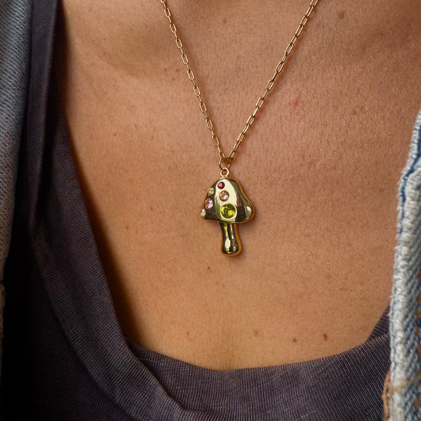 COSMIC MUSHROOM NECKLACE