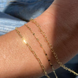14K CHAIN ANKLETS