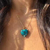 BLUE MOON HEART PENDANT