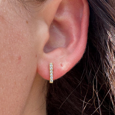 CZ BAR STUDS