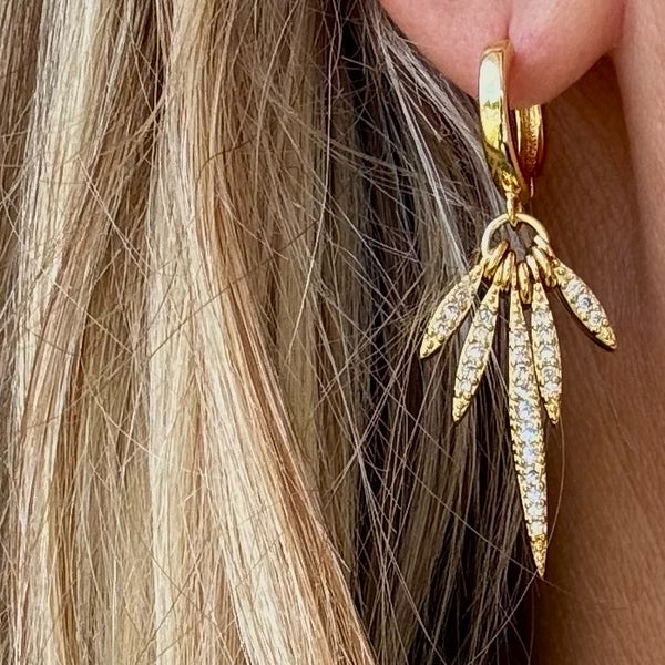 MIDNIGHT FRINGE HOOPS