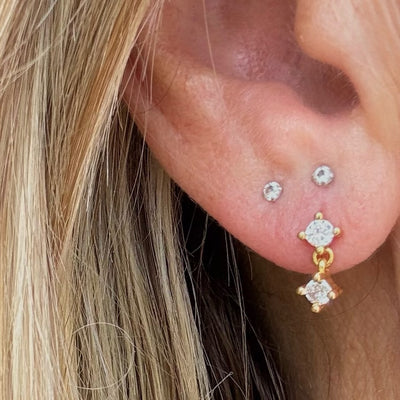 TWINKLE DROP STUD EARRINGS
