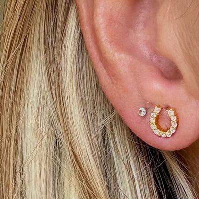 LUSTRE LUCK HORSESHOE STUDS