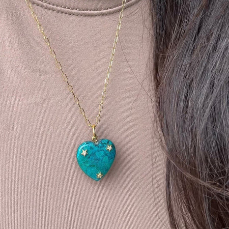 BLUE MOON HEART PENDANT