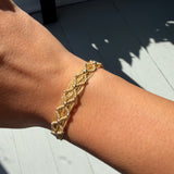 BEADED GOLD BRACELET