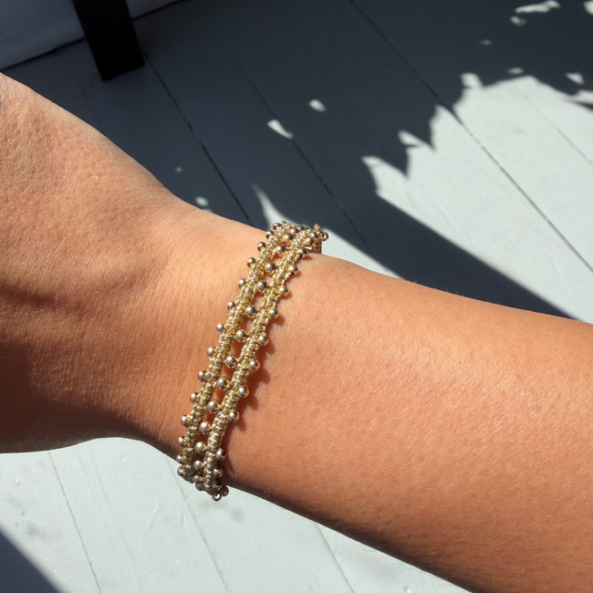 BEADED GOLD BRACELET