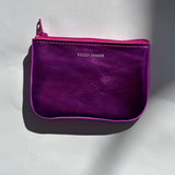 HOLOGRAM FUSCHIA ZIP POUCH