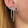 GLITTER BOW EARRINGS