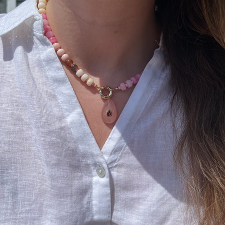 HEART OF GOLD LOCK NECKLACE