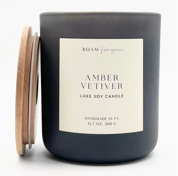 AMBER VETIVER SOY CANDLE