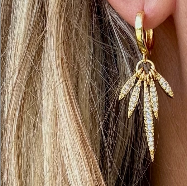 MIDNIGHT FRINGE HOOPS