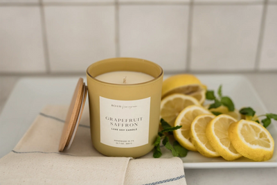 GRAPEFRUIT SAFFRON SOY CANDLE