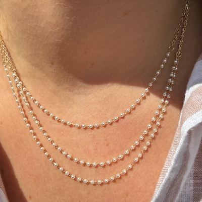 SOFT ORBIT PEARL NECKLACE