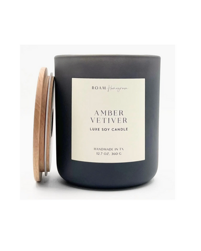 AMBER VETIVER SOY CANDLE