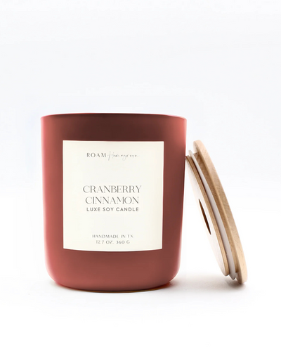 CRANBERRY CINNAMON SOY CANDLE