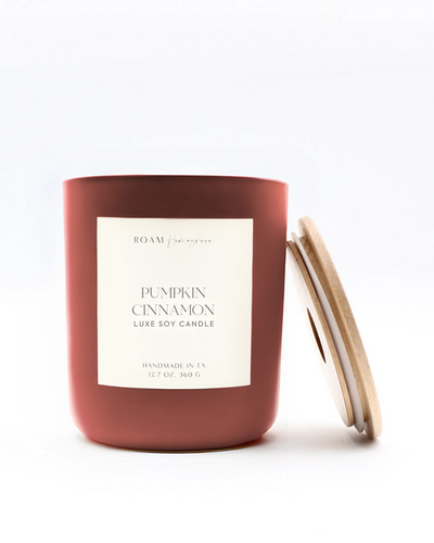 PUMPKIN + CINNAMON SOY CANDLE