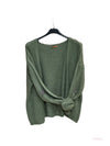Thick cardigan with mohair and stars at the elbows #3559